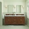 James Martin Vanities 72''Double Vanity, Mid-Century Walnut w/ 3 CM Eternal Jasmine Pearl Quartz Top 424-V72-WLT-3EJP - alternate 4
